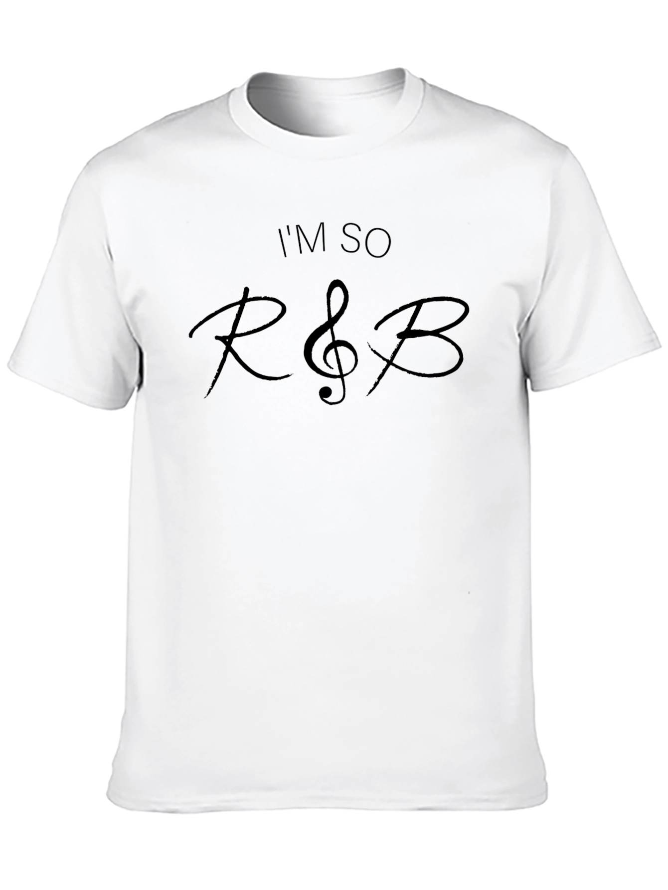 Black I'm So R&B Black Graphic Tee Shirt view 10