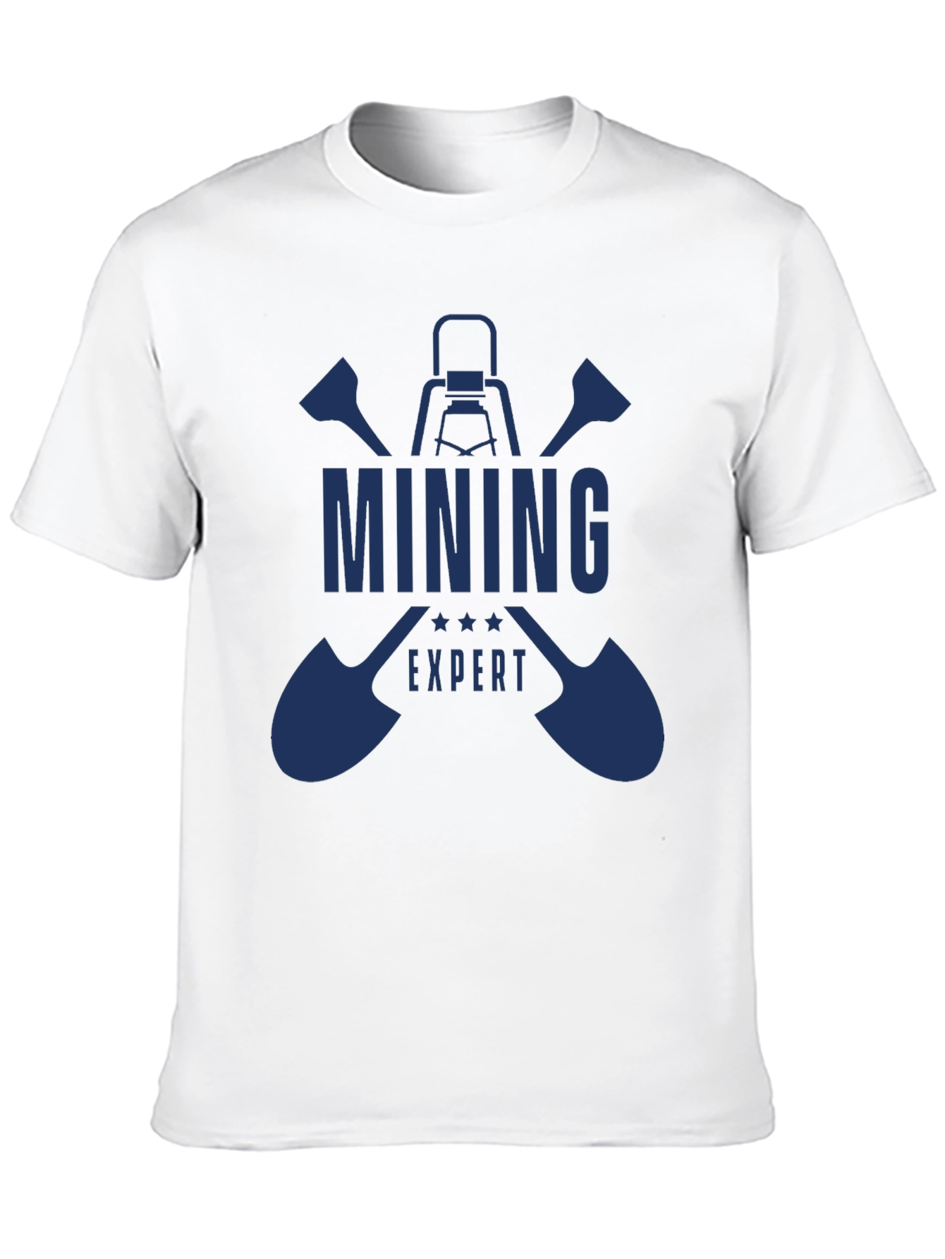 Black Mining Expert Graphic Tee - Black Cotton T-Shirt view 10