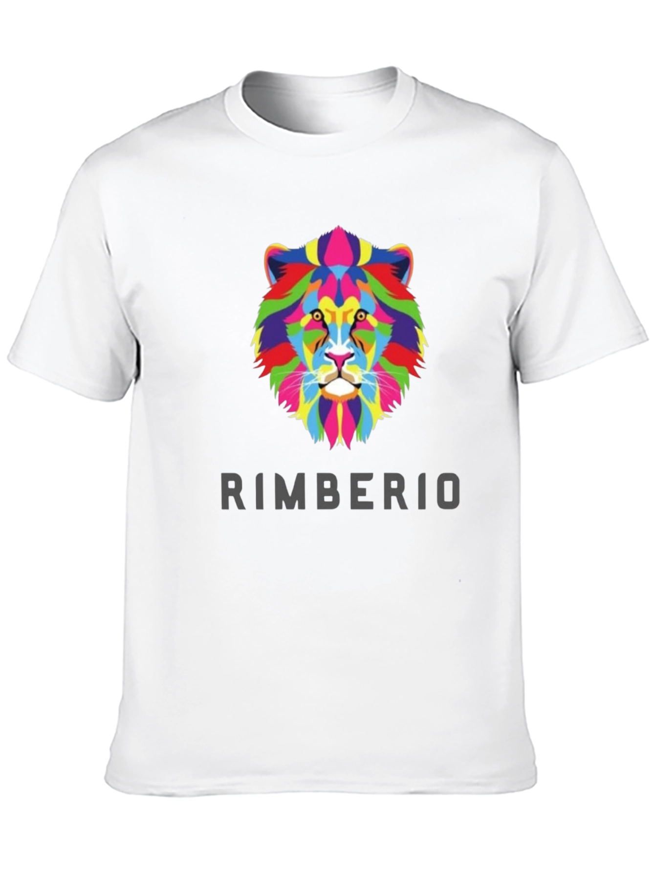 Black Rimberio Lion Graphic T-Shirt - Vivid Colors, Bold Style view 10