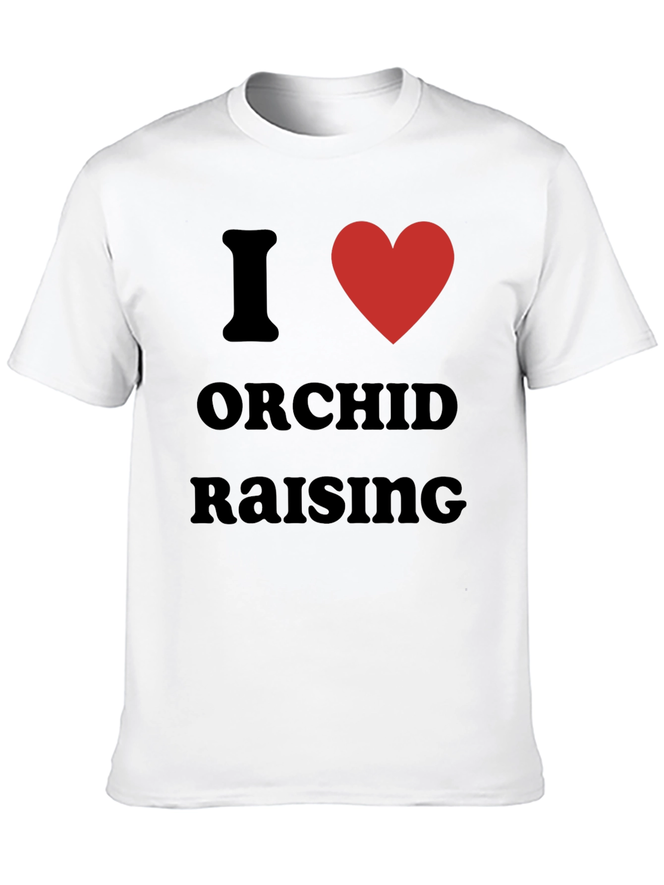 Black I Love Orchid Raising T-Shirt, Gardener Gift view 10
