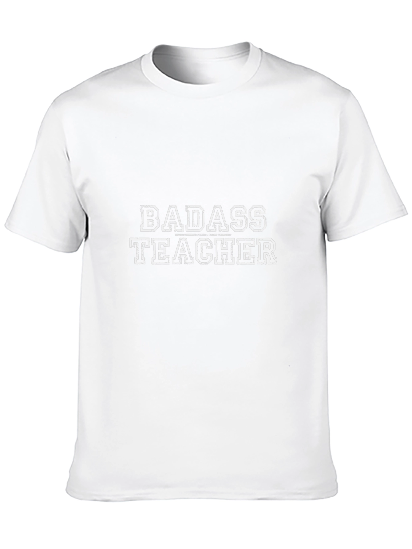 Black Badass Teacher T-Shirt - Black Graphic Tee view 10