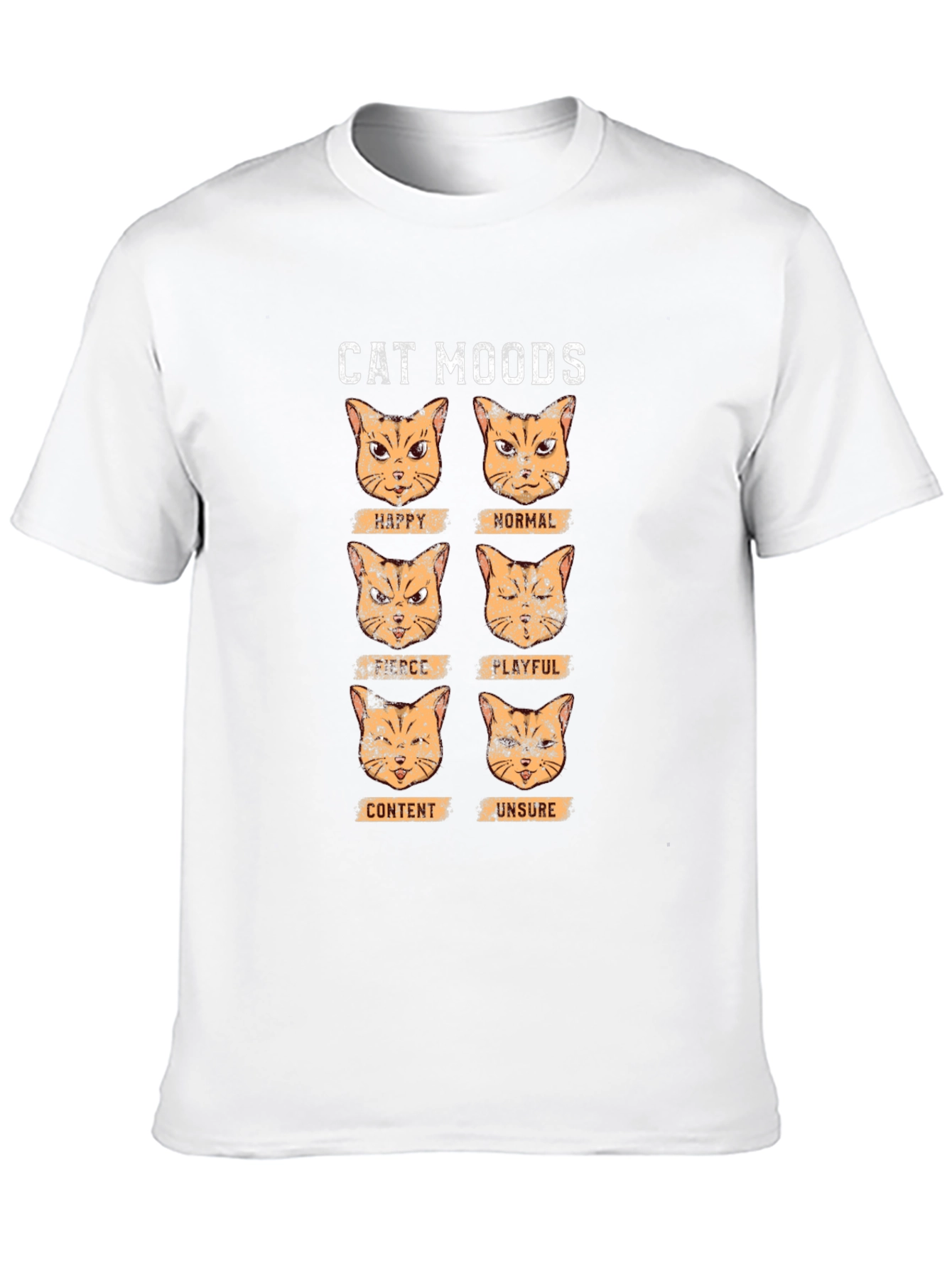 Black Cat Moods Graphic T-Shirt - Funny Cat Lover Tee view 10