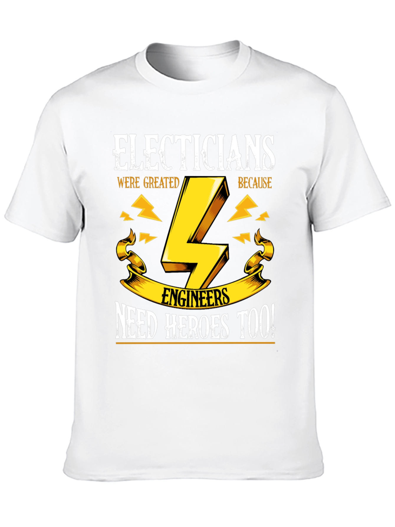 Black Electricians Need Heroes Too T-Shirt view 10