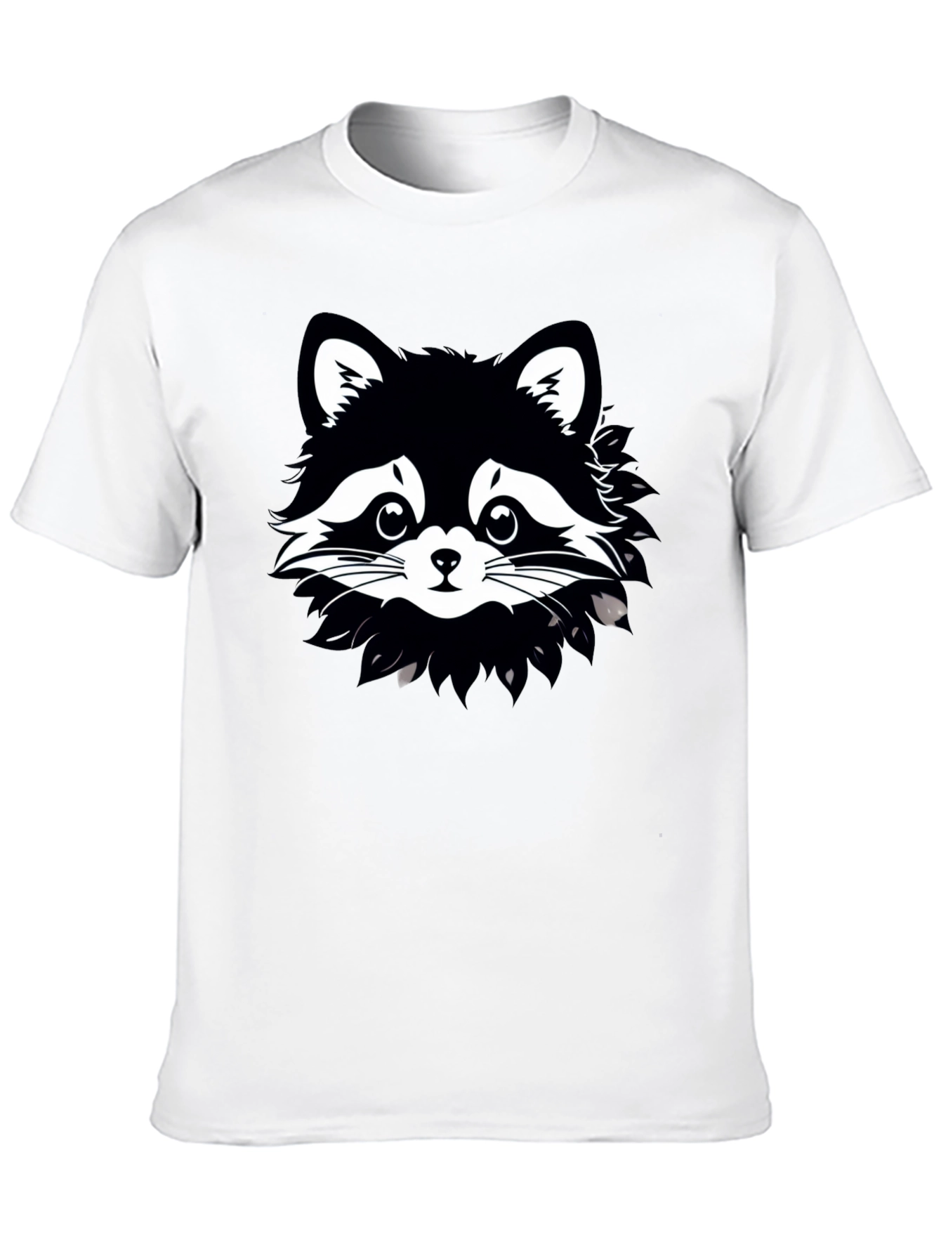 Black Raccoon Graphic Tee - Unisex Cotton T-Shirt view 10