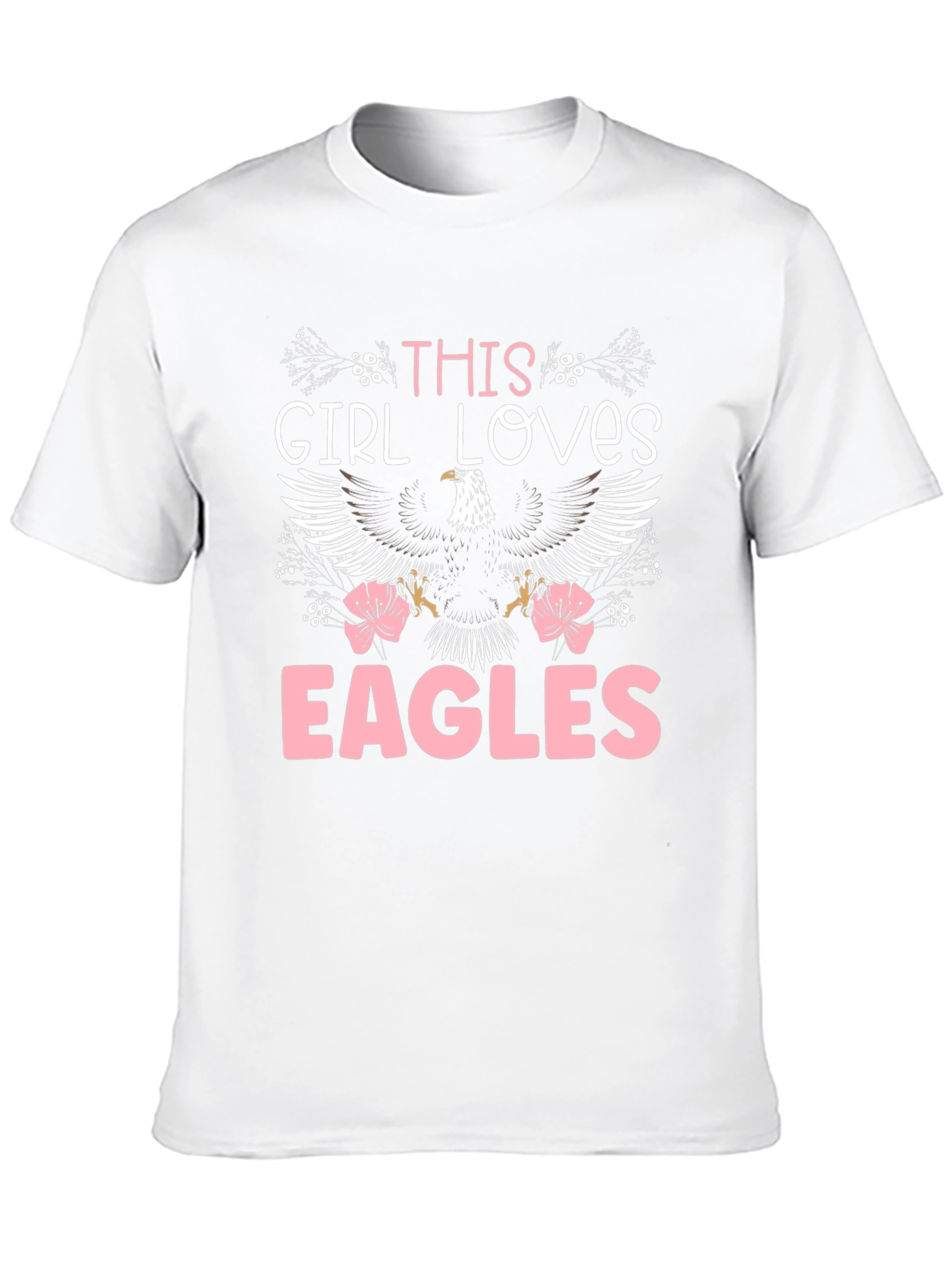 Black This Girl Loves Eagles T-Shirt view 10