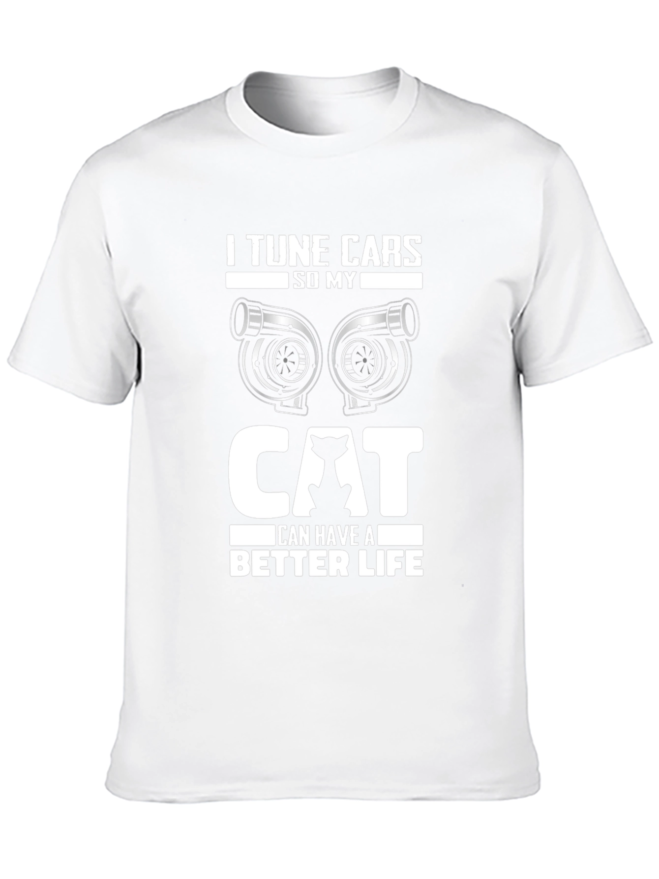 Black I Tune Cars So My Cat Can Have A Better Life T-Shirt view 10