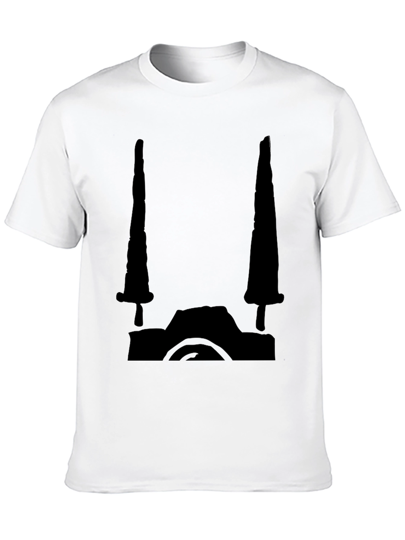 Black Black Graphic Tee - Camera Design view 10
