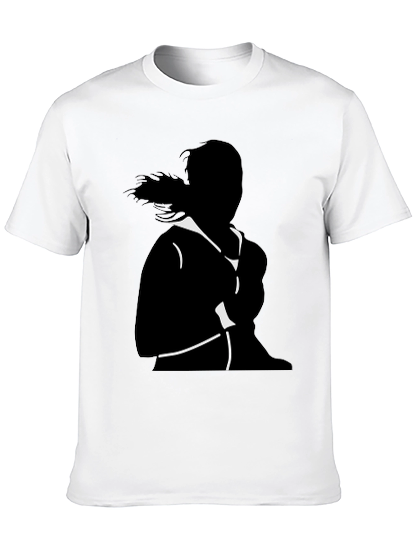 Black Silhouette Graphic Tee - Cool & Casual Style view 10