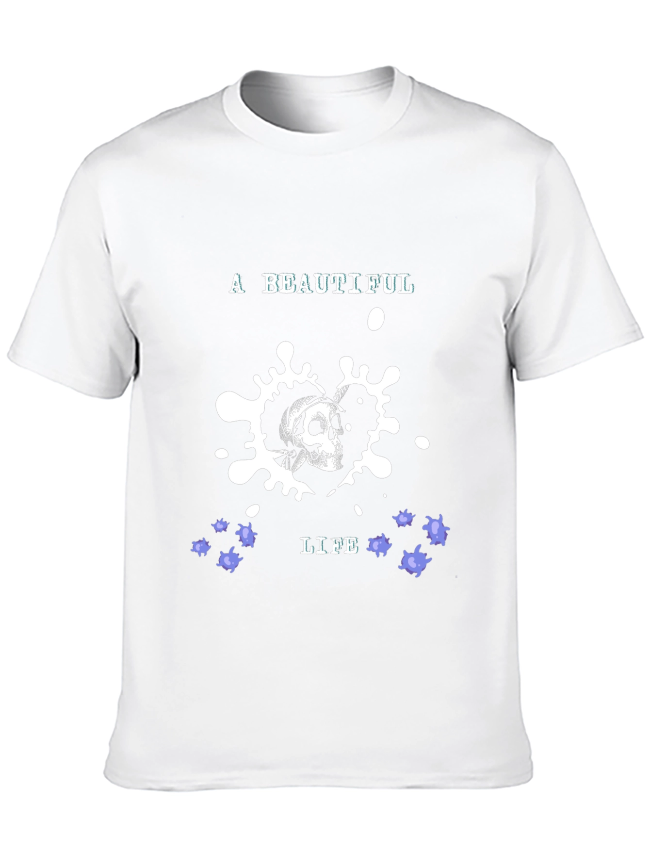 Black Skull Graphic Tee - A Beautiful Life Design, Casual Wear view 10