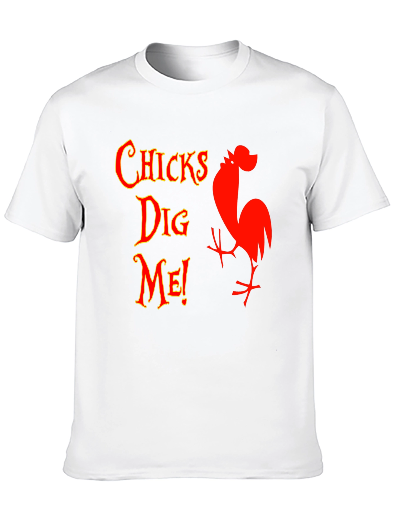 Black Funny Chicks Dig Me Graphic T-Shirt view 10
