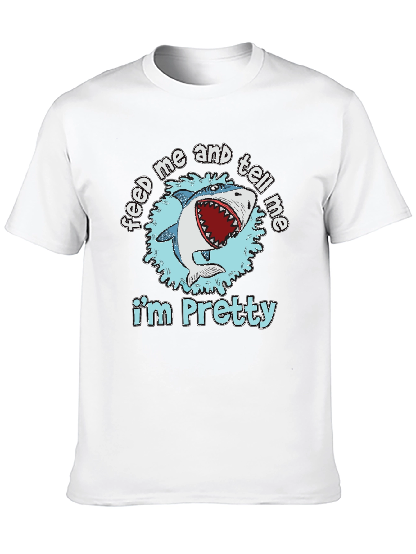 Black Feed Me and Tell Me I'm Pretty T-Shirt view 10