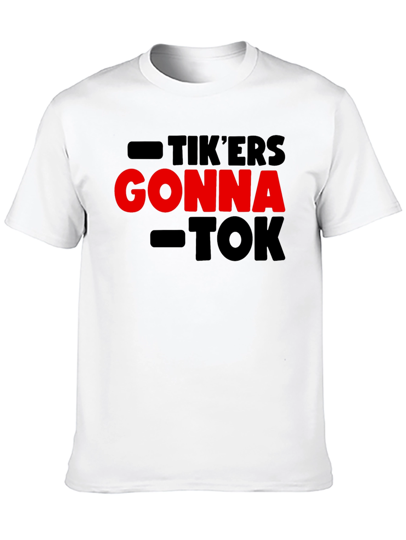 Black Tik'ers Gonna Tok T-Shirt - Trendy Statement Tee view 10