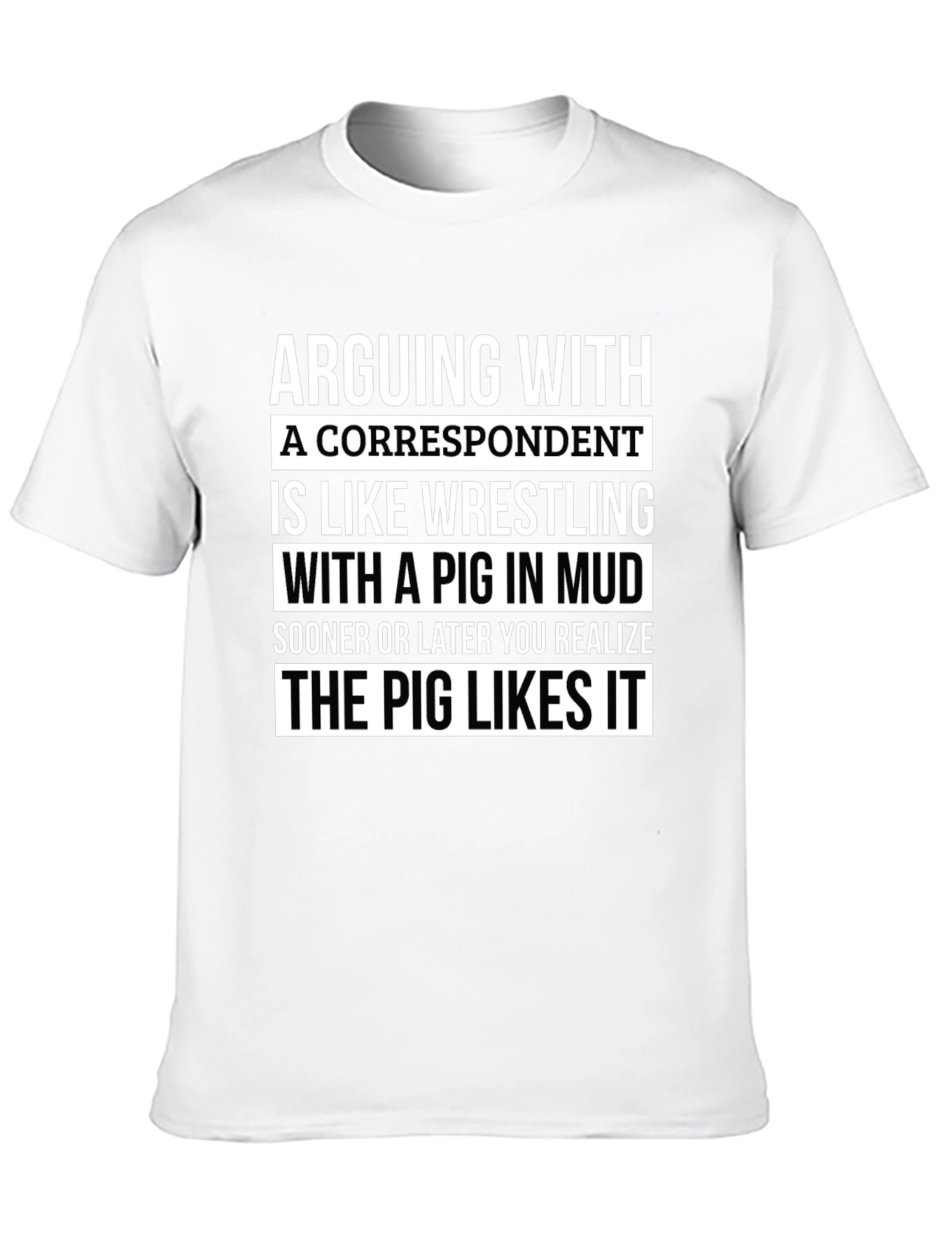 Black Correspondent Pig Wrestling Graphic Tee - Black view 10