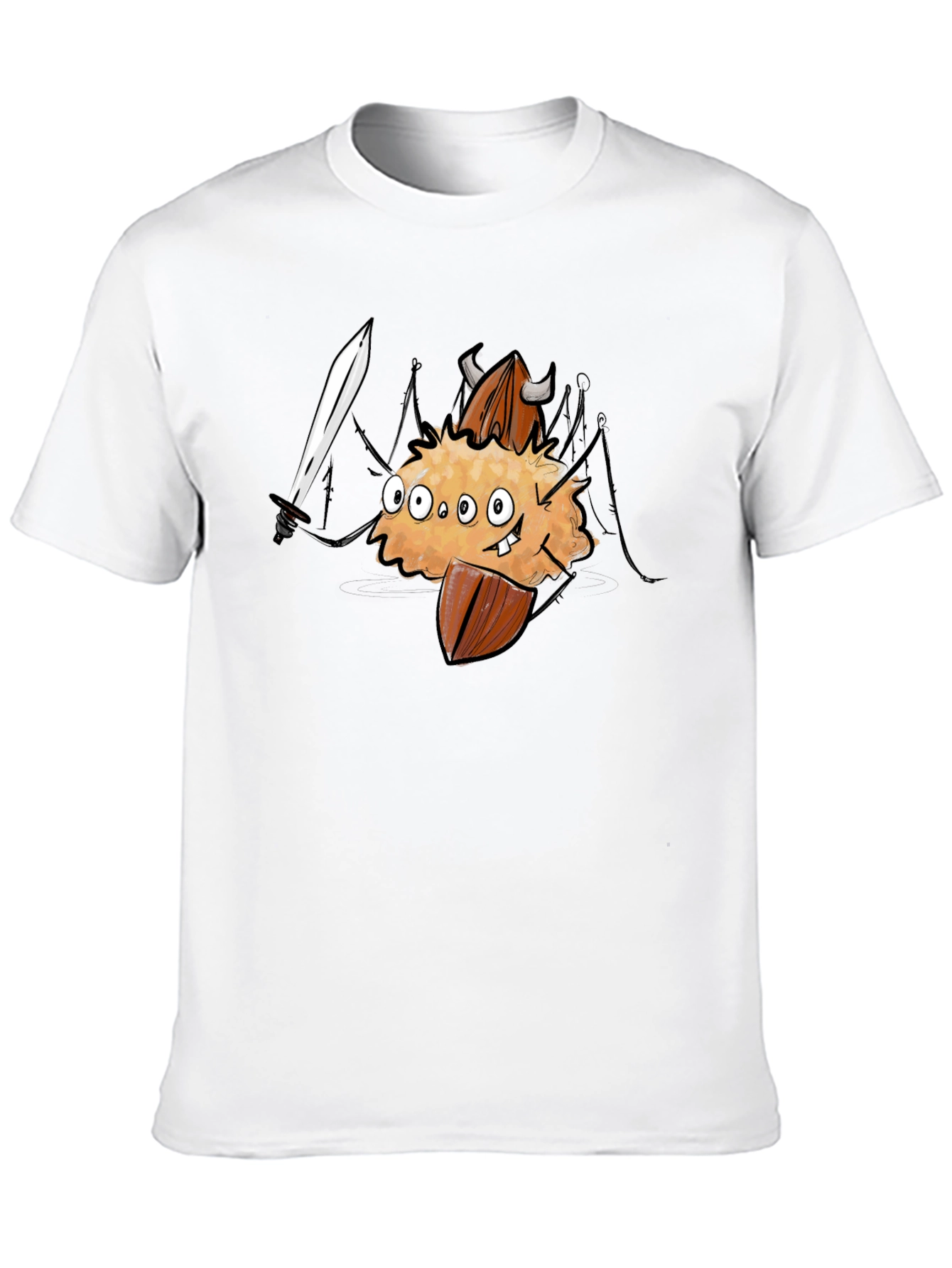 Black Monster Almond T-Shirt - Black Cotton Tee view 10