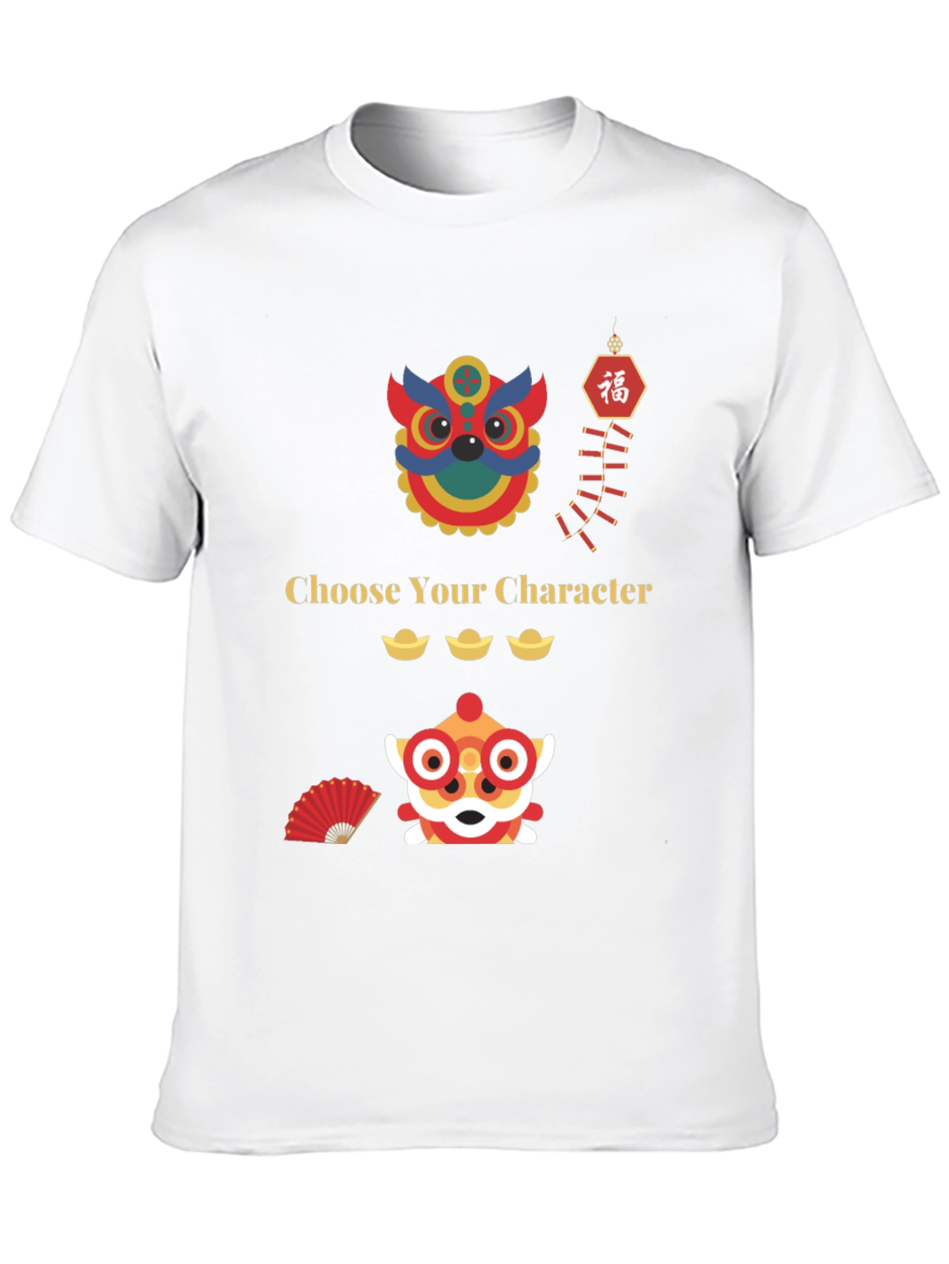Black Choose Your Character T-Shirt view 10