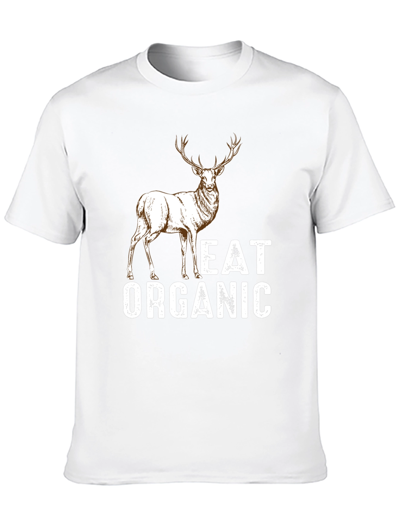 Black Eat Organic Deer Graphic T-Shirt - Mens view 10