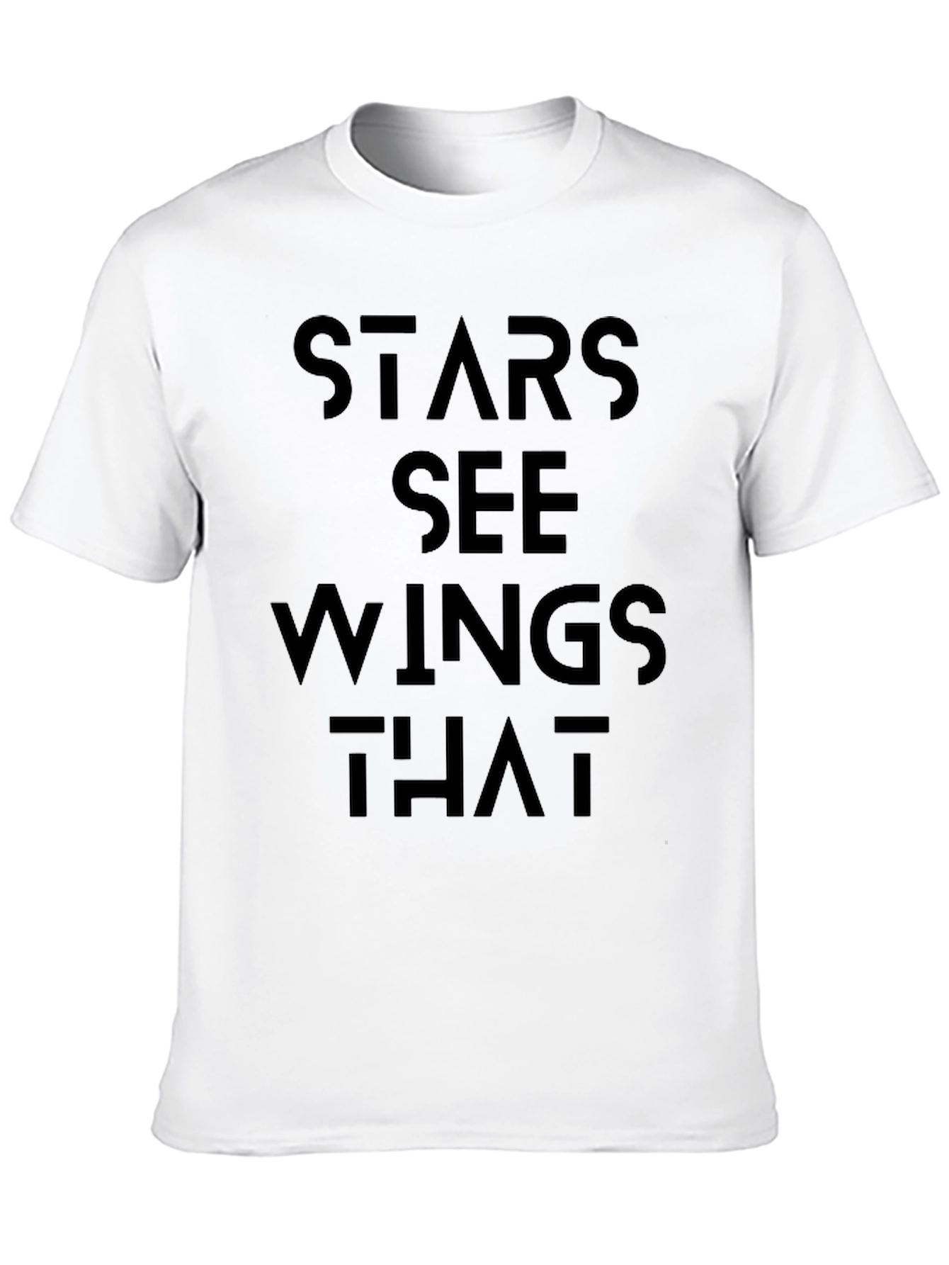 Black Stars See Wings That Graphic Tee view 10
