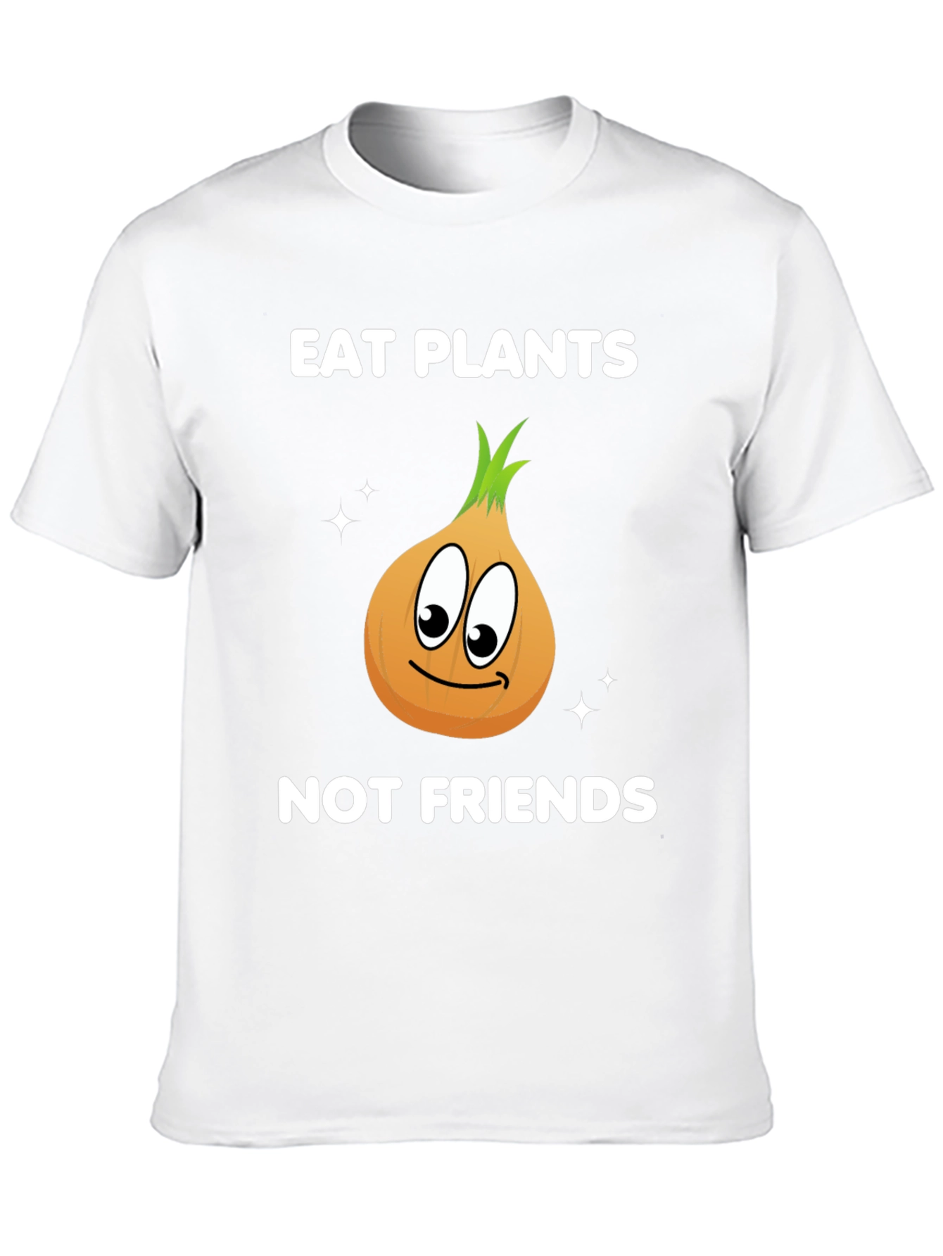 Black Eat Plants Not Friends Vegan Graphic T-Shirt view 10