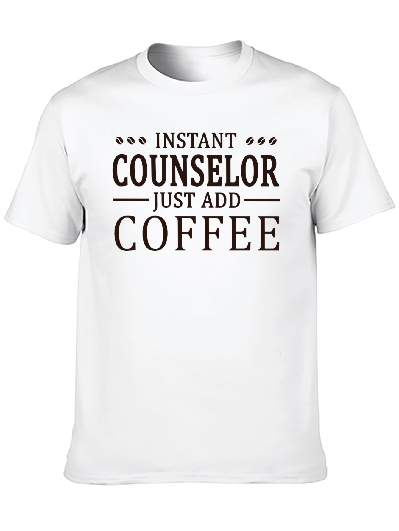 Black Instant Counselor Coffee T-Shirt view 10