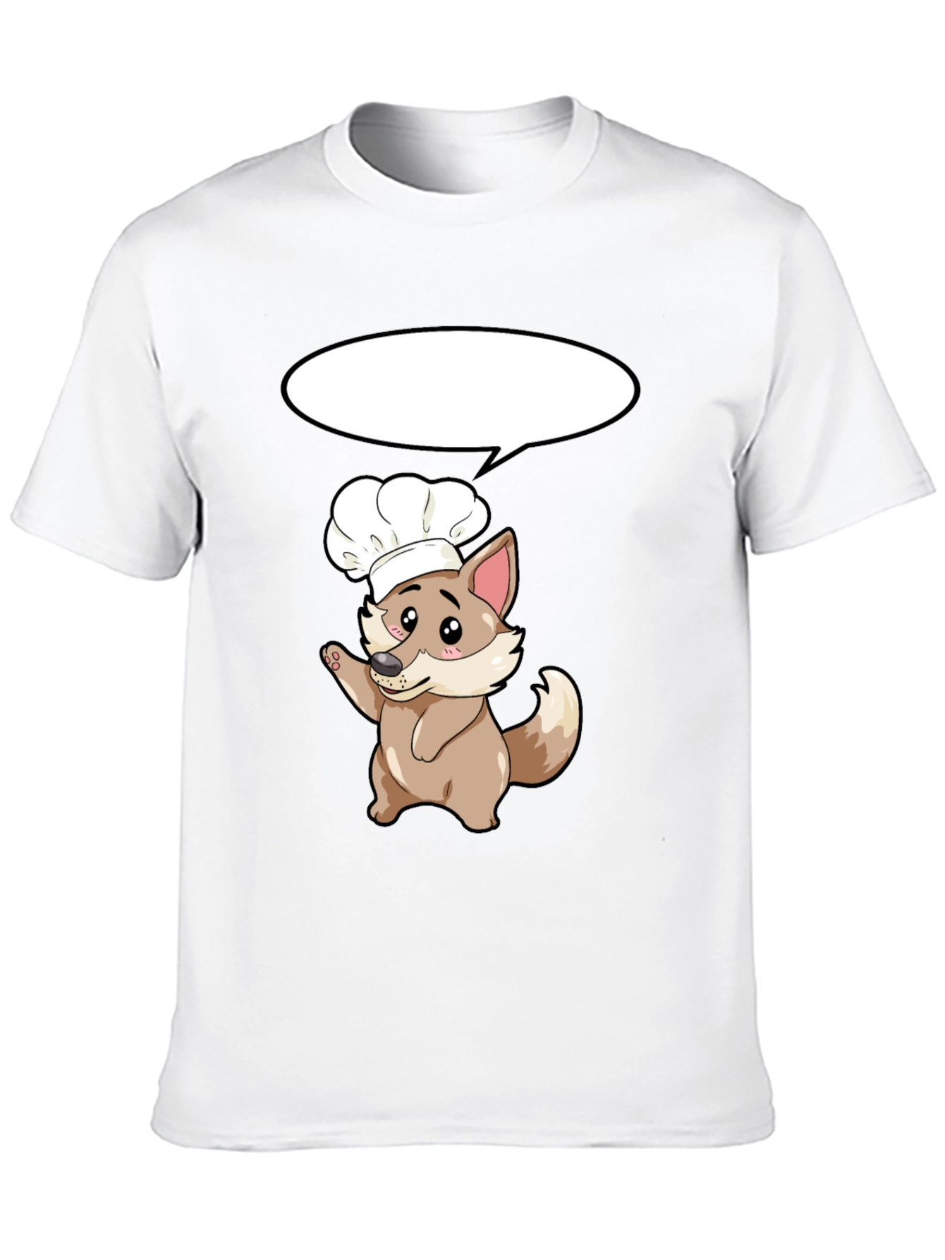 Black Chef Dog T-Shirt - Cute Cartoon Cook view 10