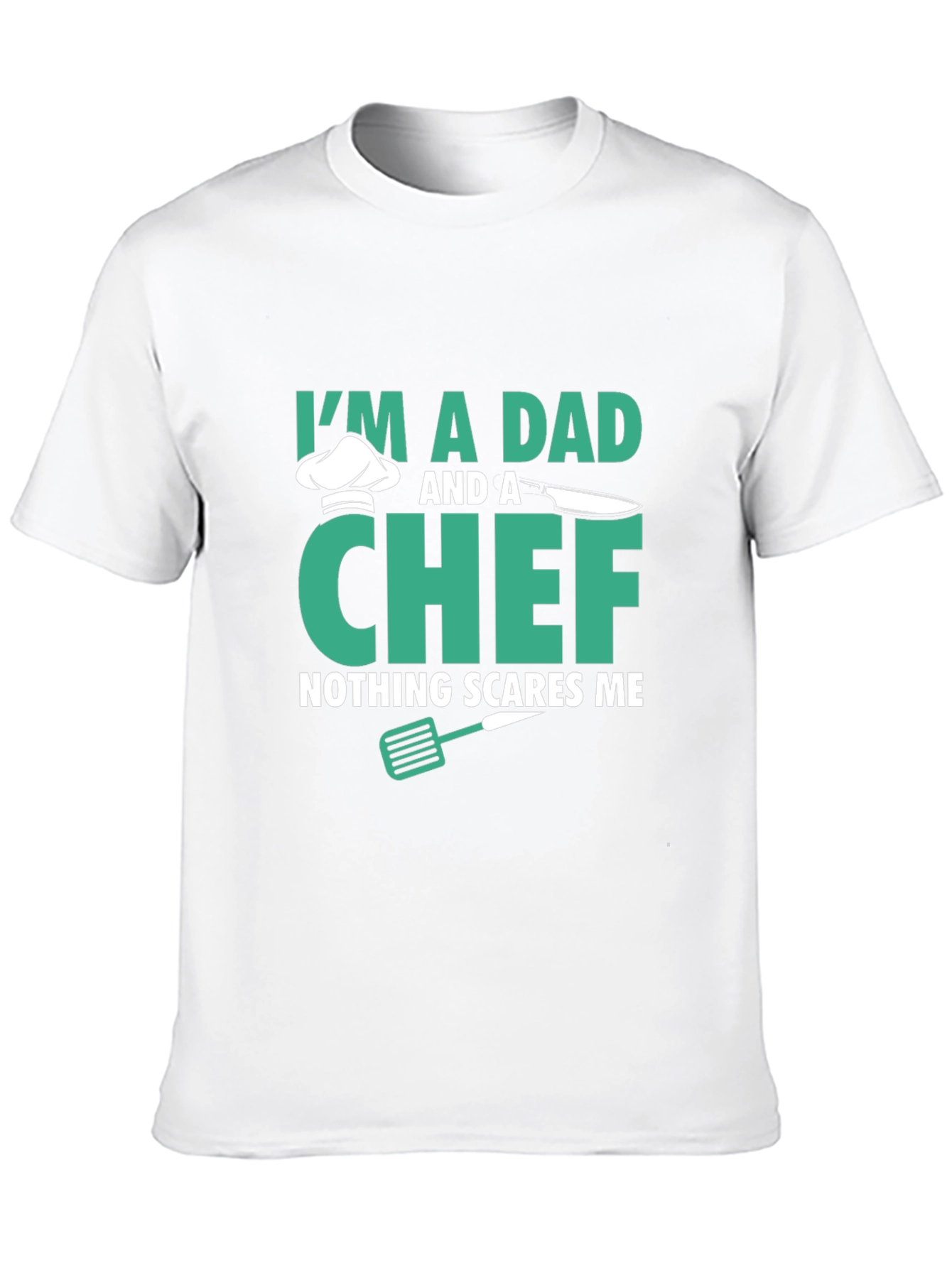 Black Dad & Chef T-Shirt - Nothing Scares Me view 10