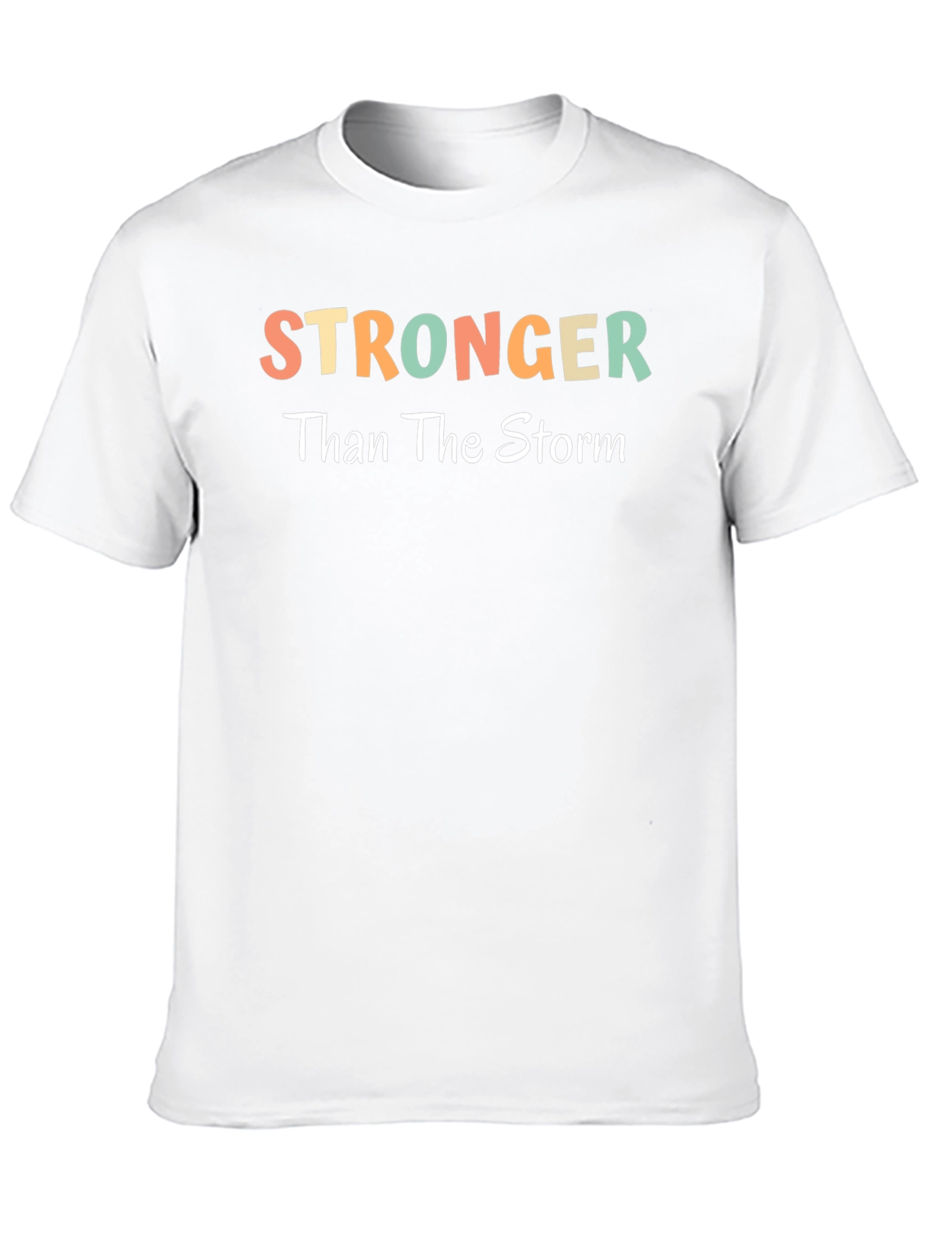 Black Stronger Than The Storm Graphic Tee view 10