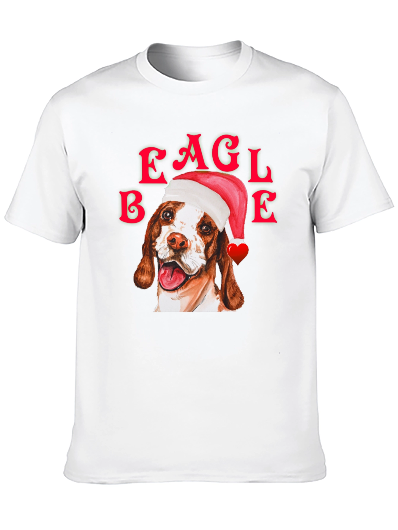 Black Eagle Beagle Christmas Dog T-Shirt view 10