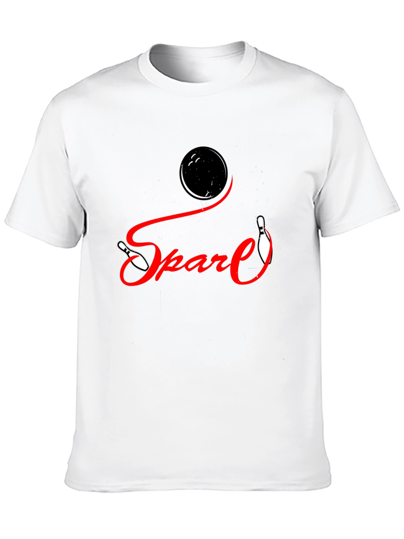 Black Spare Bowling Graphic T-Shirt - Strike Style! view 10