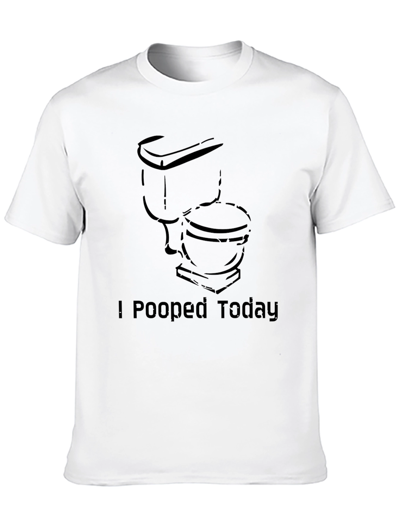 Black I Pooped Today Graphic Tee - Black Cotton Novelty Shirt view 10