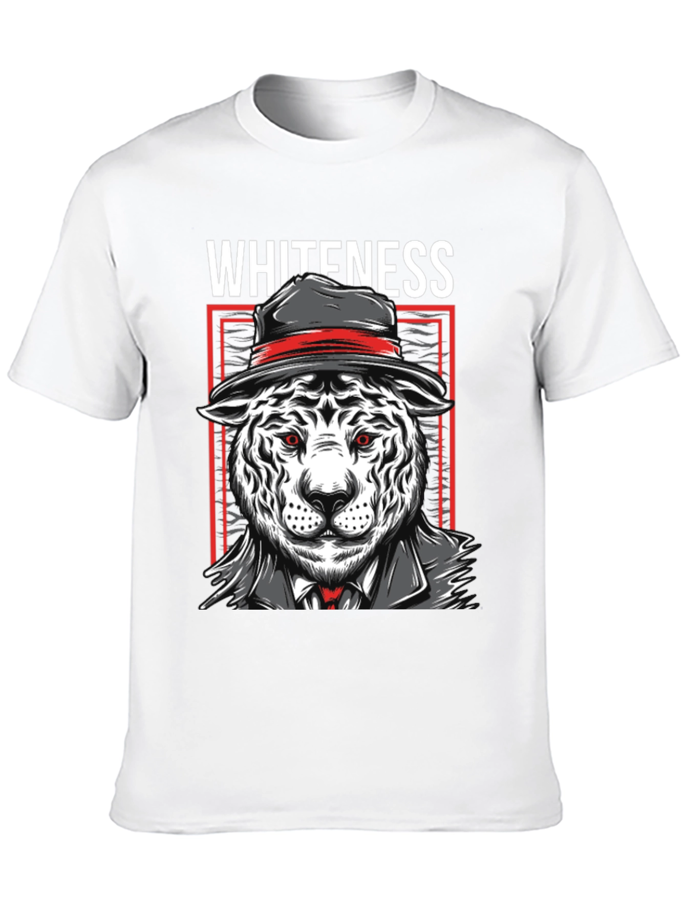 Black Whiteness Tiger Graphic T-Shirt view 10