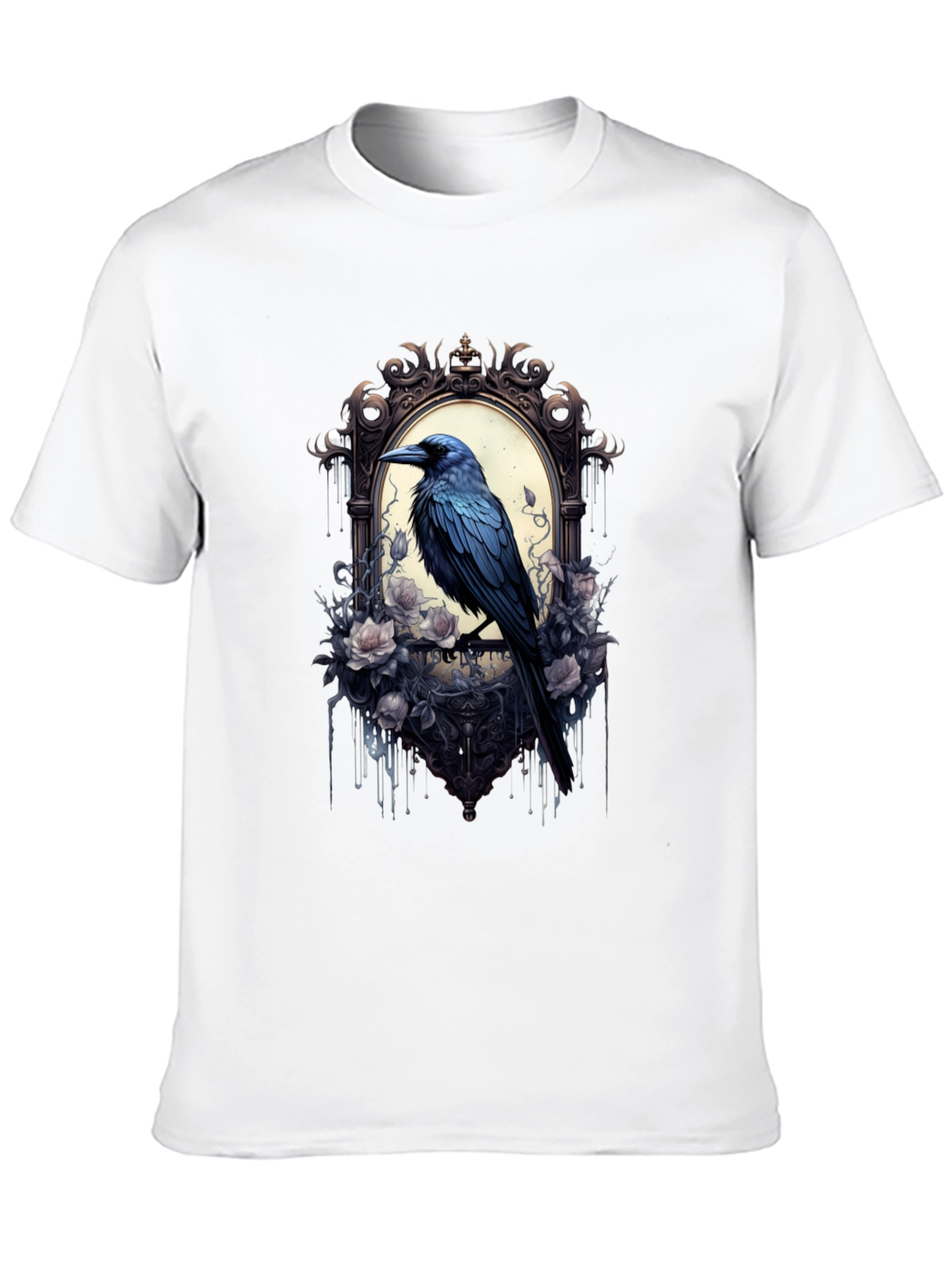 Black Gothic Raven Tee view 10