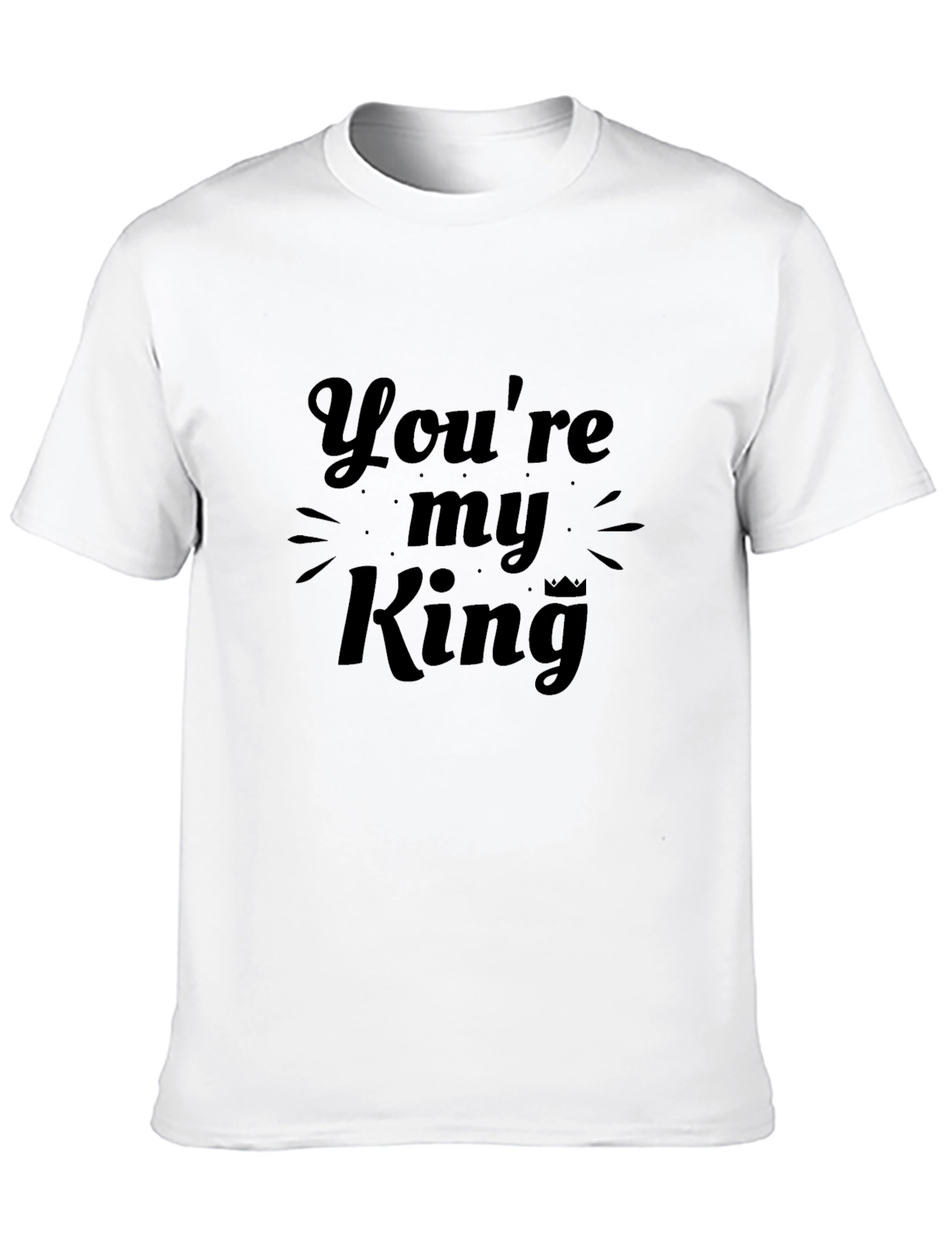 Black You're My King Black Graphic Tee view 10