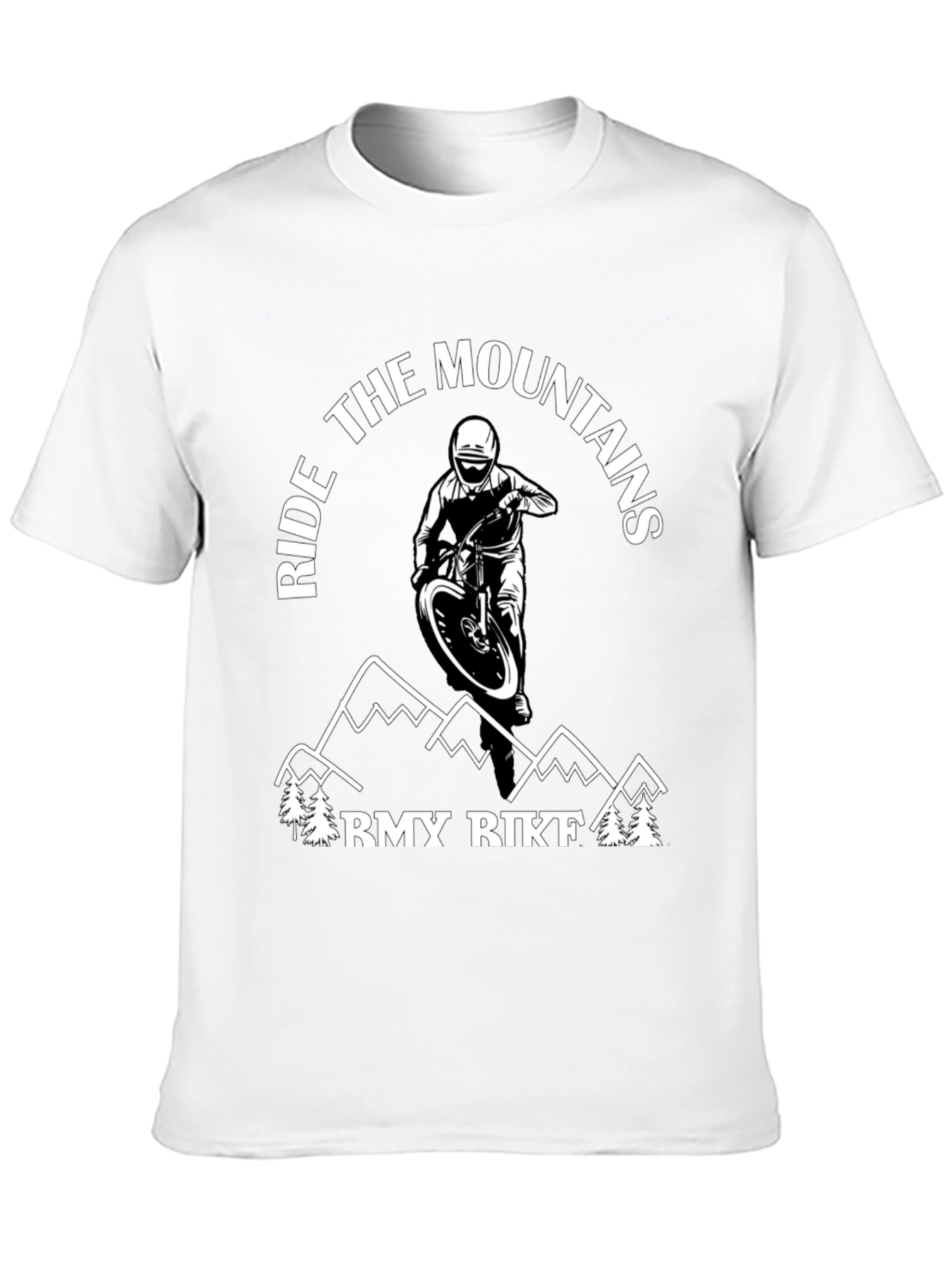 Black Ride the Mountains Graphic Tee view 10