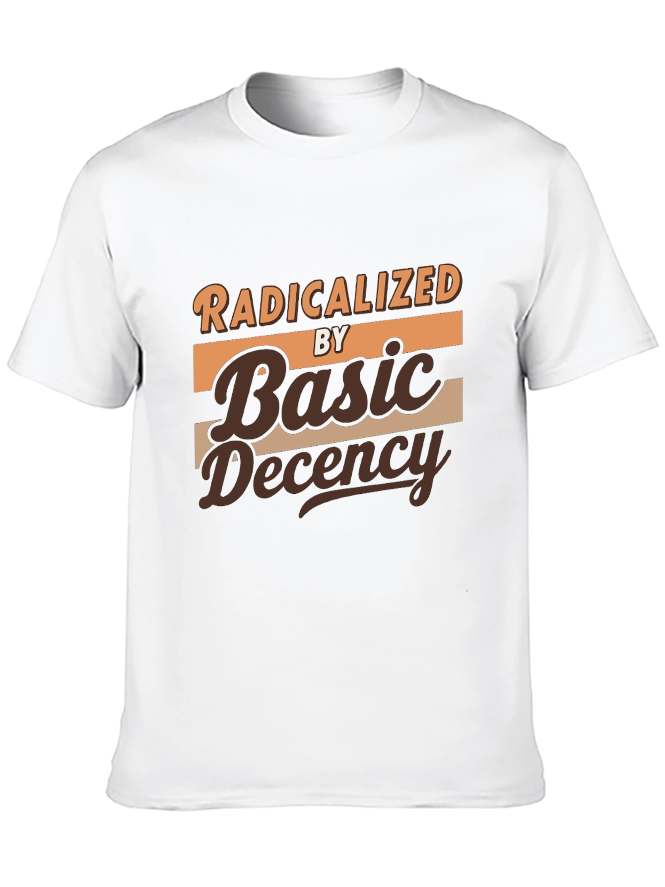 Black Radicalized by Basic Decency Graphic T-Shirt view 10
