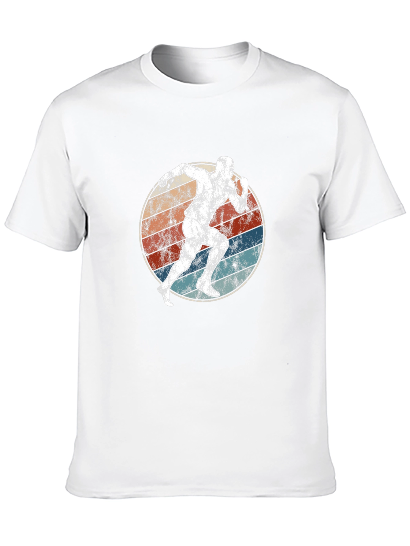 Black Vintage Runner Graphic Tee - Retro Style Shirt view 10