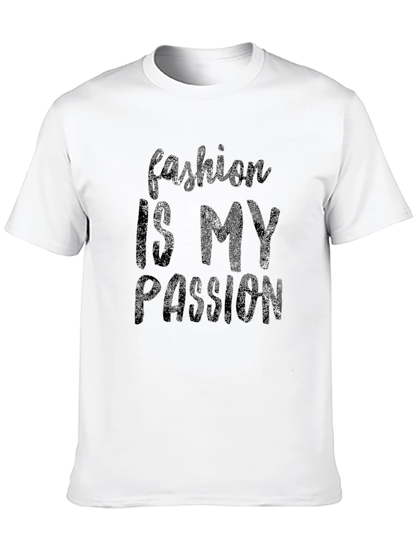 Black Fashion Is My Passion Graphic Tee - Stylish Crew Neck view 10
