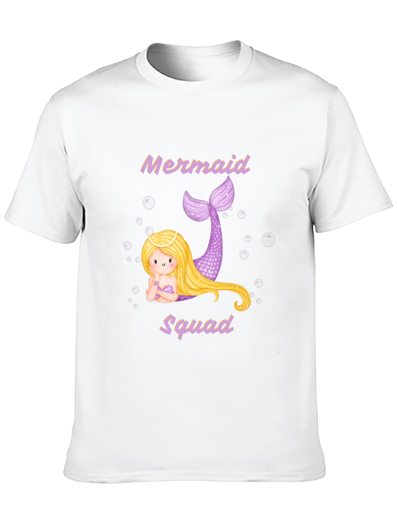 Mermaid Squad T-Shirt - Black Cotton Tee - 10