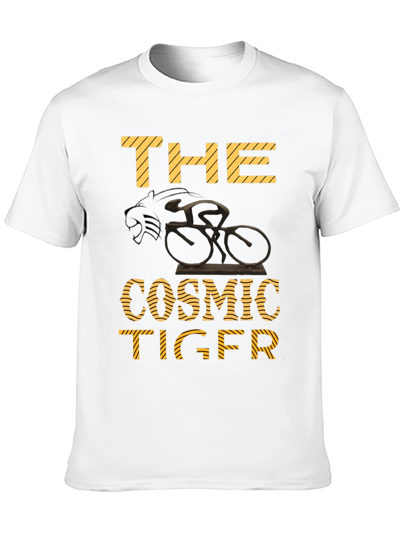 Black The Cosmic Tiger Black T-Shirt view 10