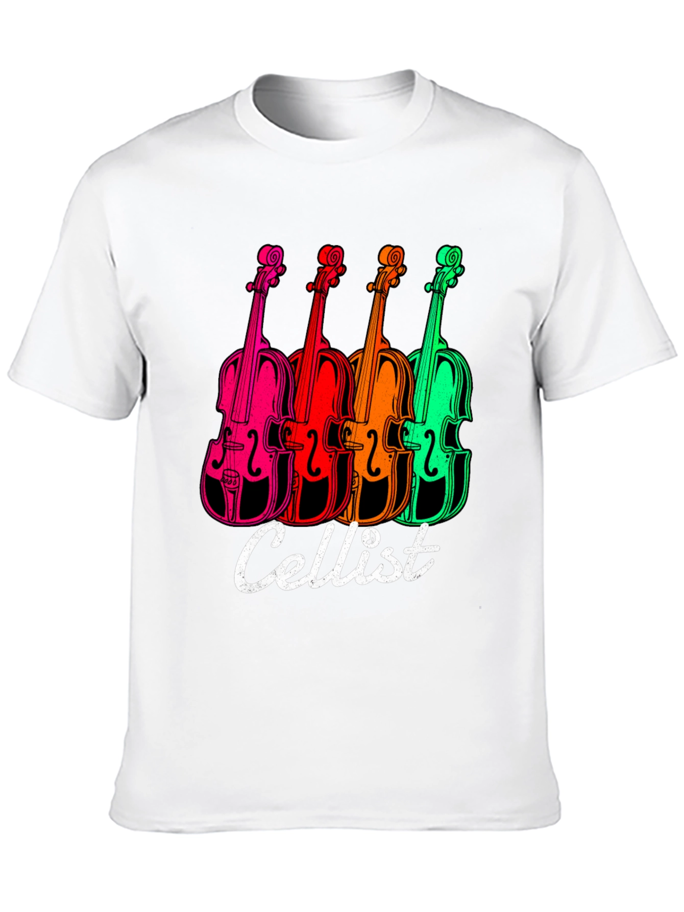 Black Cellist T-Shirt - Vibrant Violin Design view 10