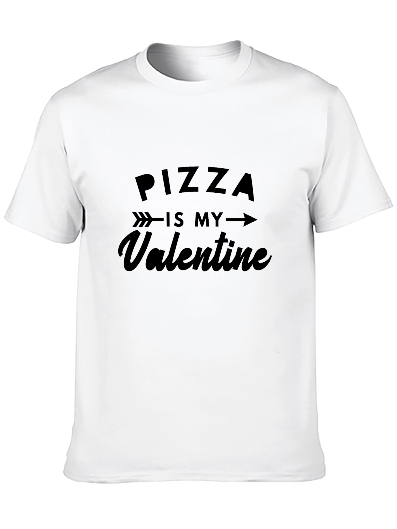 Black Pizza is My Valentine - Graphic T-Shirt view 10