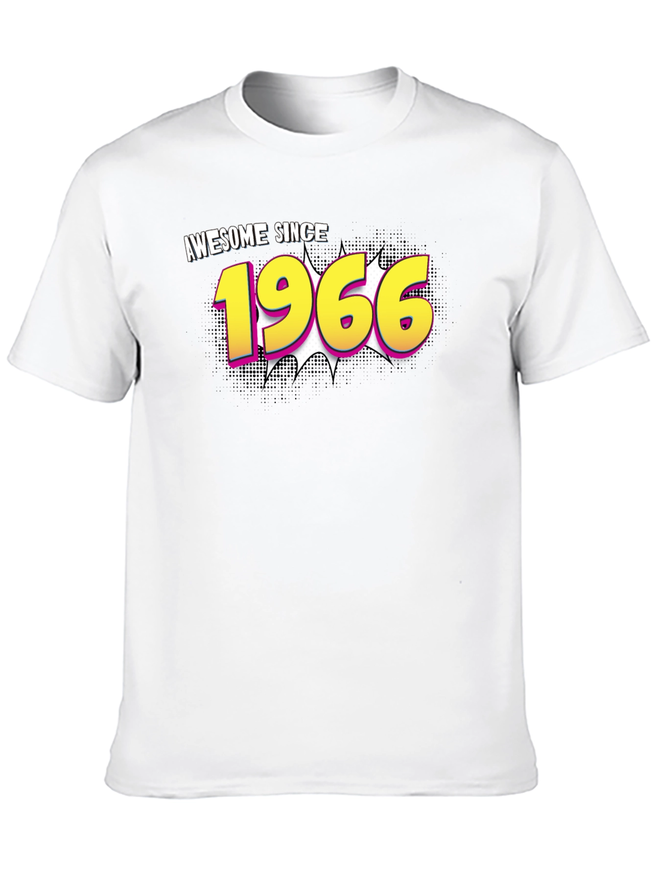 Black Awesome Since 1966 Black T-Shirt view 10