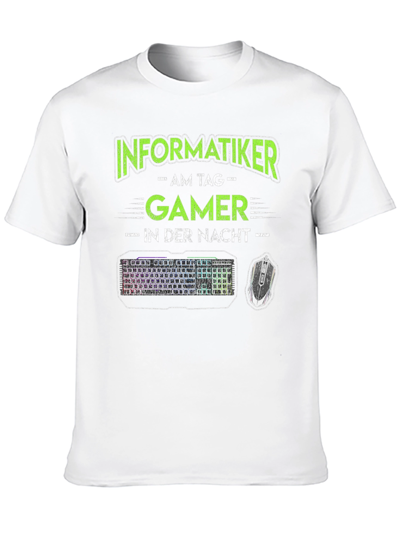Black Informatiker Gamer T-Shirt - Black Novelty Tee view 10