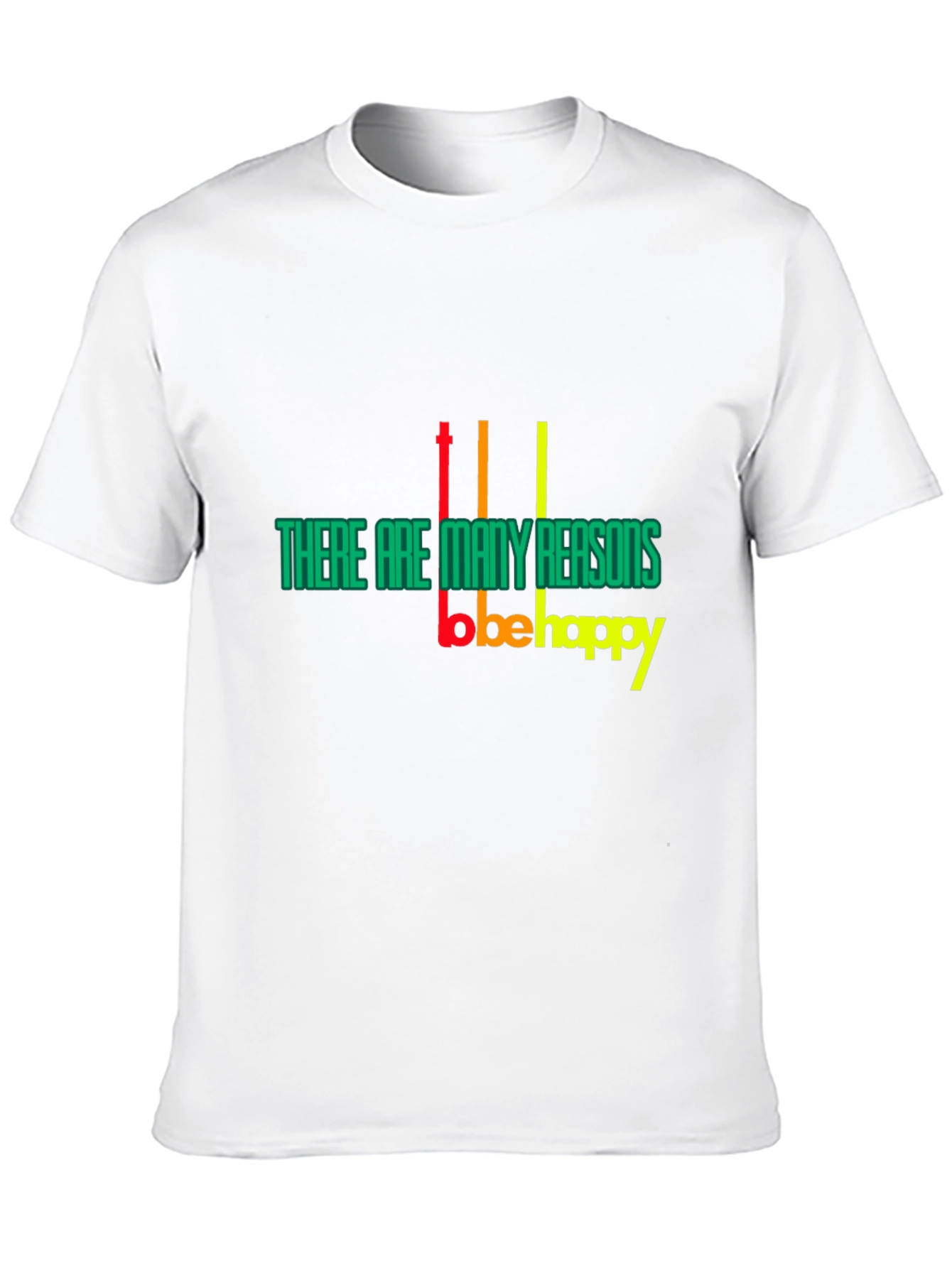 Black Reasons to Be Happy Graphic T-Shirt view 10