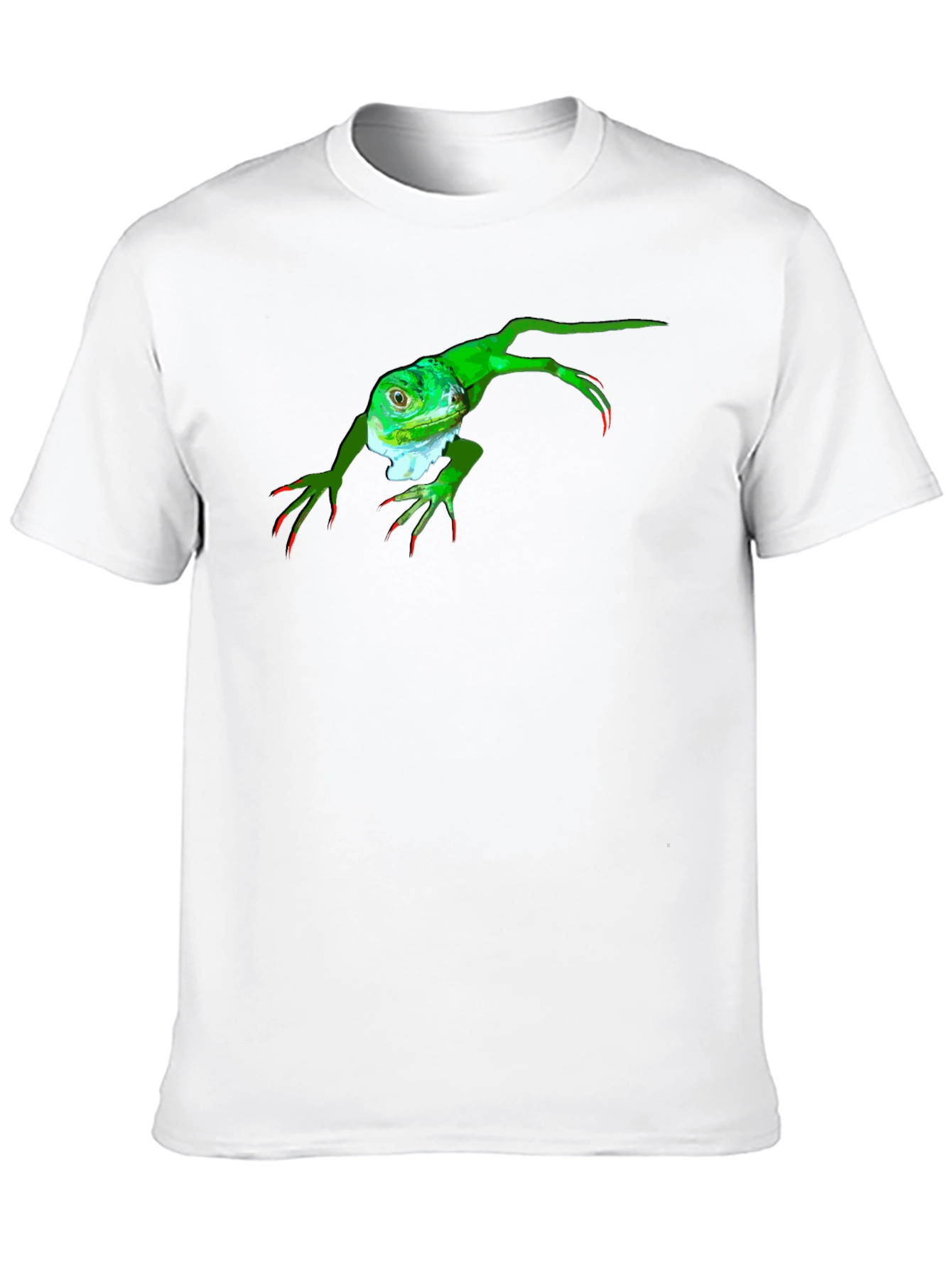 Black Iguana Graphic Tee - Black Cotton T-Shirt view 10