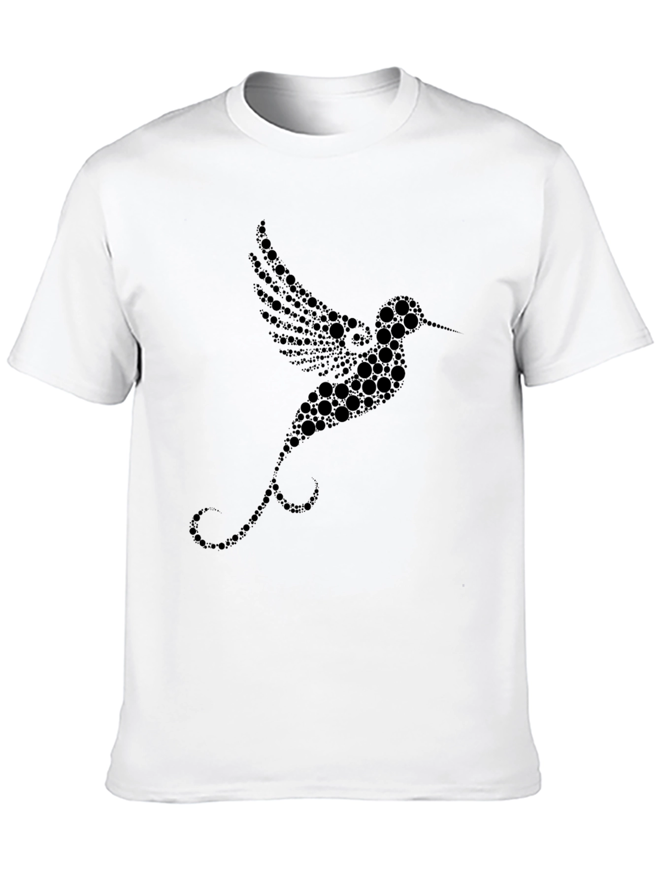 Black Hummingbird Graphic Black T-Shirt view 10