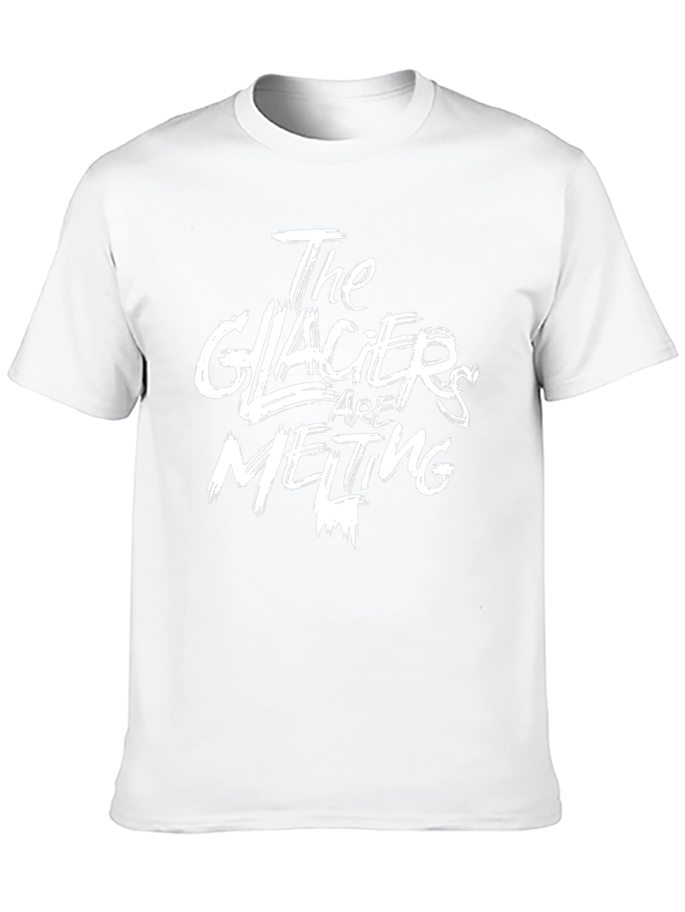 Black The Glaciers are Melting Graphic Tee - Black view 10