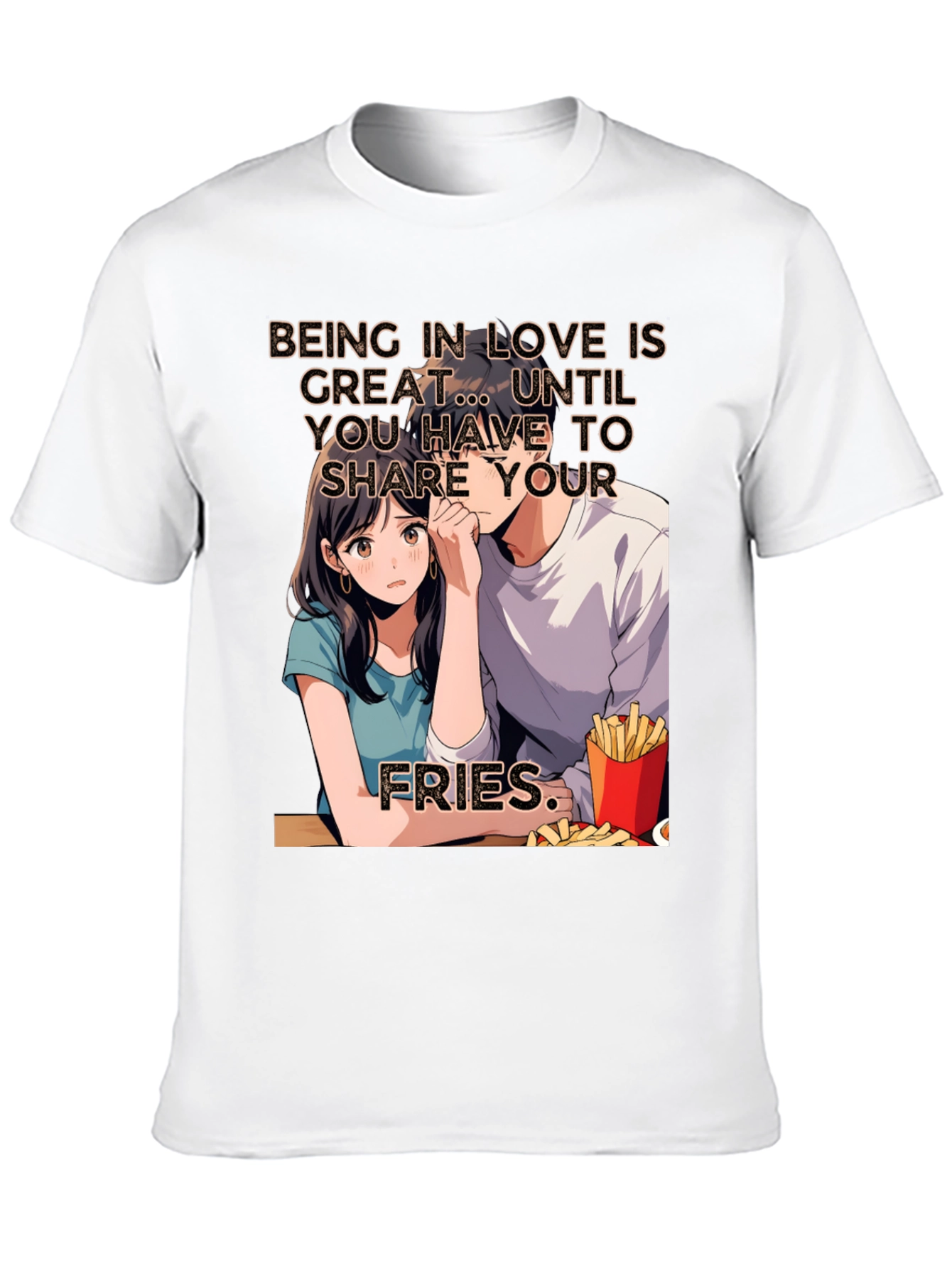 Black Share Your Fries Graphic T-Shirt view 10