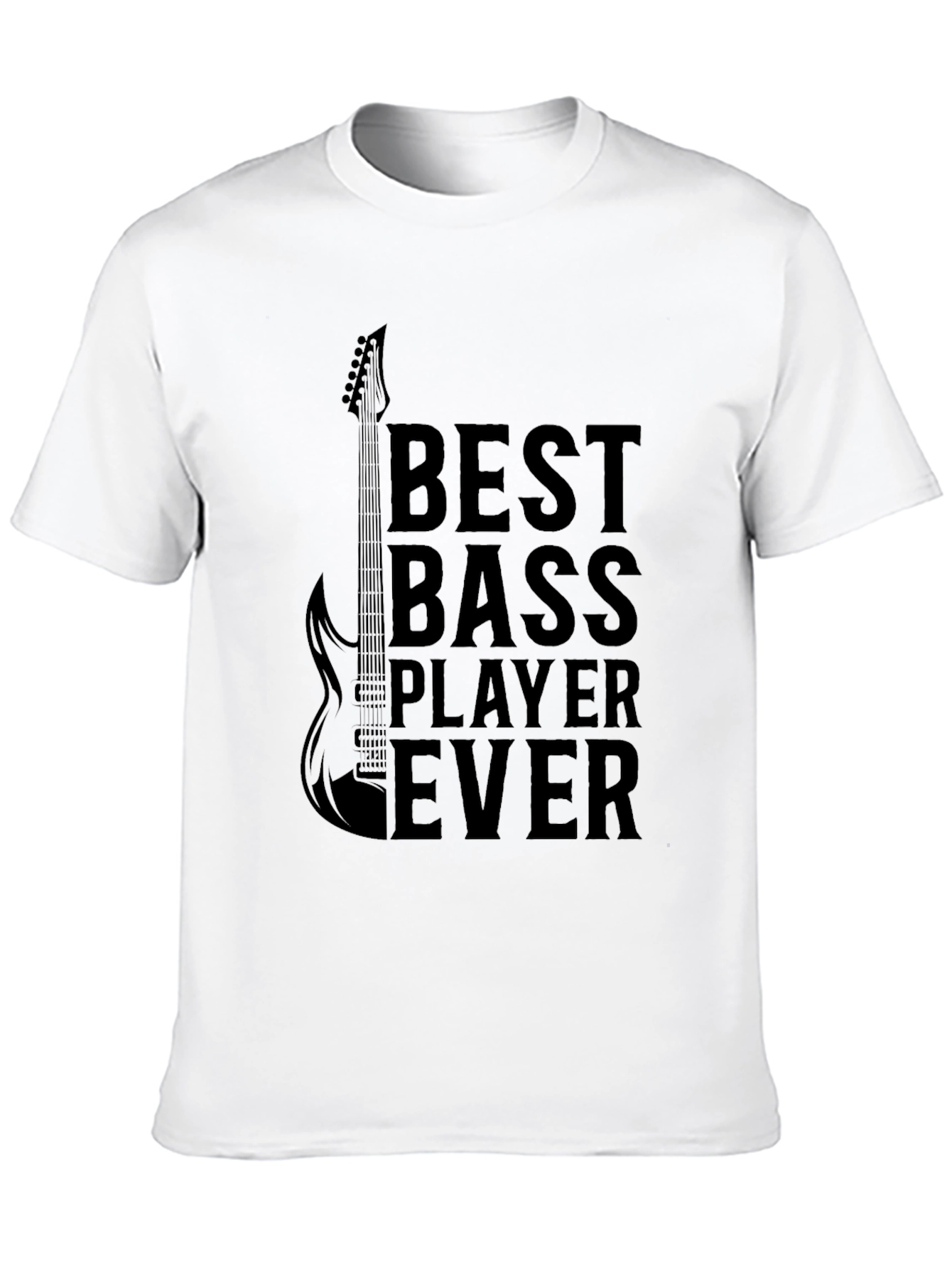 Black Best Bass Player Ever Graphic Tee - Black view 10