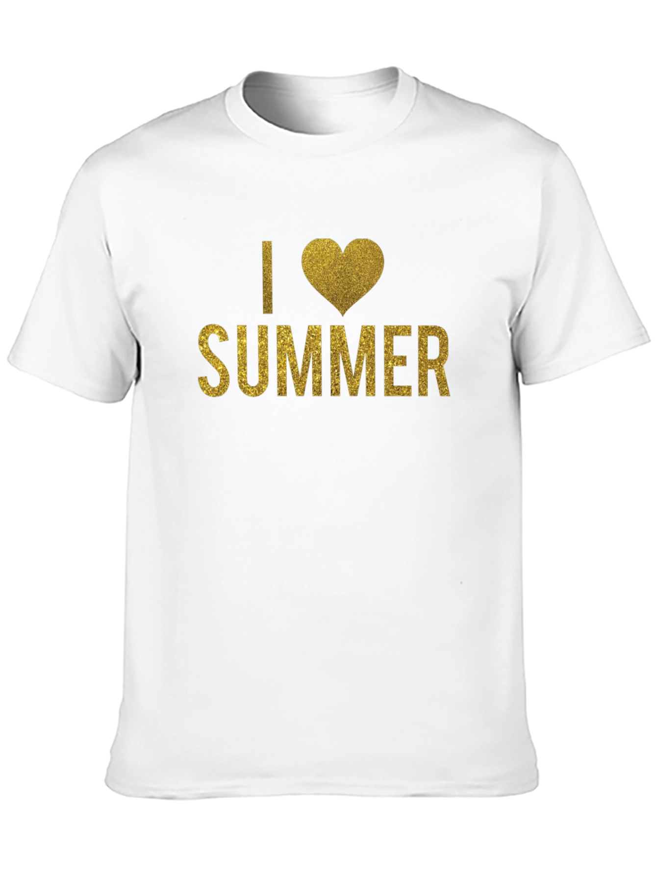 I Heart Summer Graphic Tee - Black Short Sleeve T-Shirt - 10