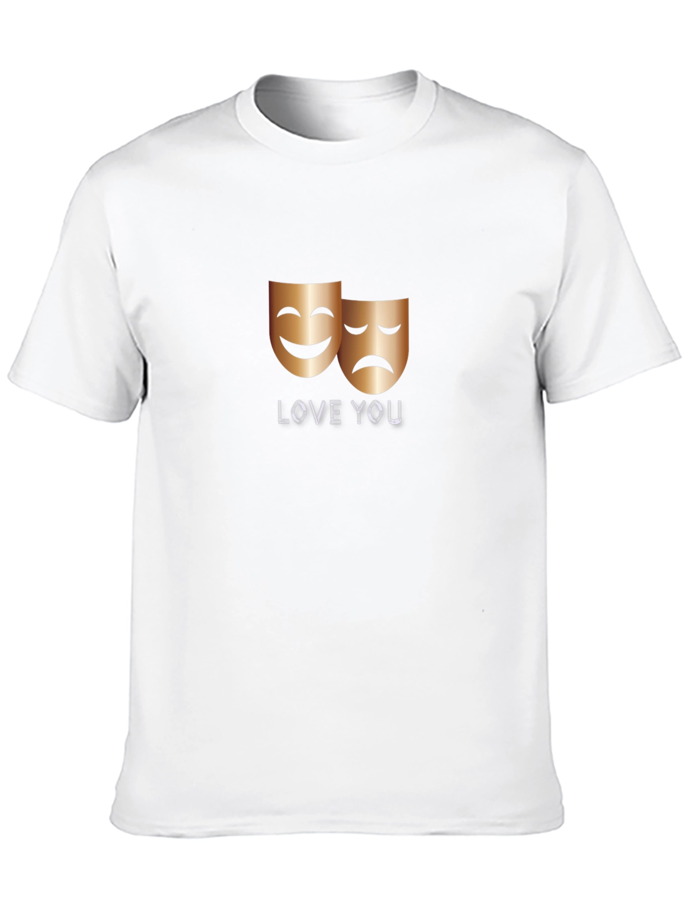Black Love You Drama Masks Graphic Tee view 10
